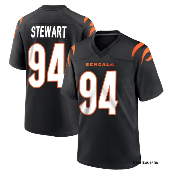Youth Shemar Stewart Cincinnati Bengals Game Black Team Color Jersey