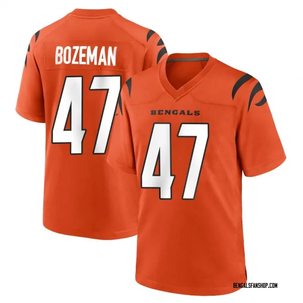 Youth Swayze Bozeman Cincinnati Bengals Game Orange Jersey