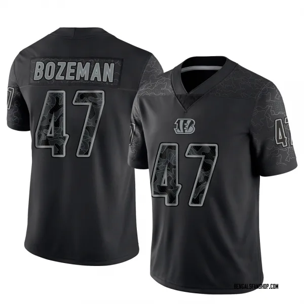 Youth Swayze Bozeman Cincinnati Bengals Limited Black Reflective Jersey
