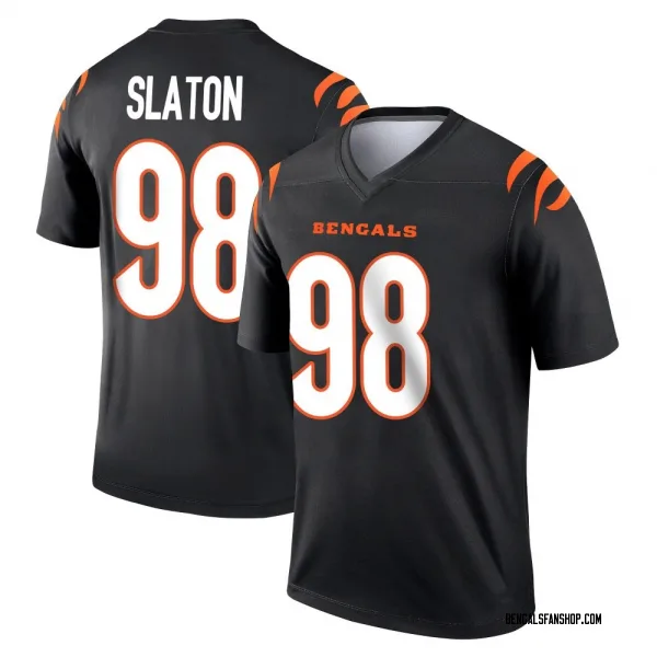 Youth T.J. Slaton Cincinnati Bengals Legend Black Jersey
