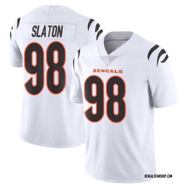 Youth T.J. Slaton Cincinnati Bengals Limited White Vapor Untouchable Jersey