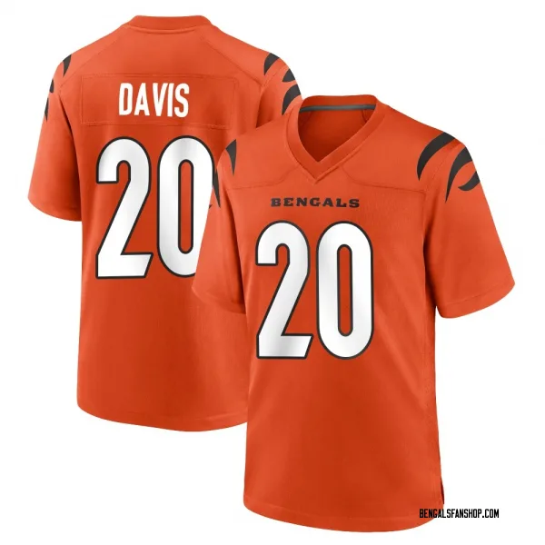 Youth Tacario Davis Cincinnati Bengals Game Orange Jersey