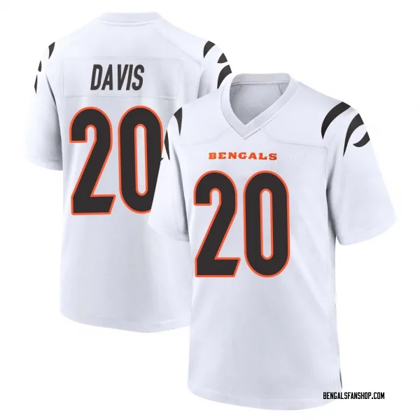 Youth Tacario Davis Cincinnati Bengals Game White Jersey