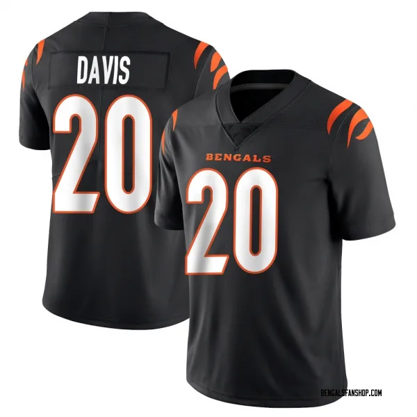 Youth Tacario Davis Cincinnati Bengals Limited Black Team Color Vapor Untouchable Jersey