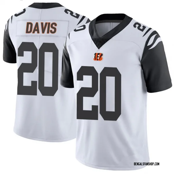Youth Tacario Davis Cincinnati Bengals Limited White Color Rush Vapor Untouchable Jersey