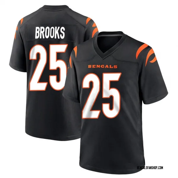 Youth Tahj Brooks Cincinnati Bengals Game Black Team Color Jersey