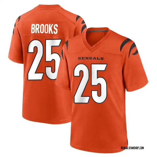Youth Tahj Brooks Cincinnati Bengals Game Orange Jersey