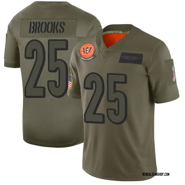 Youth Tahj Brooks Cincinnati Bengals Limited Camo 2019 Salute to Service Jersey