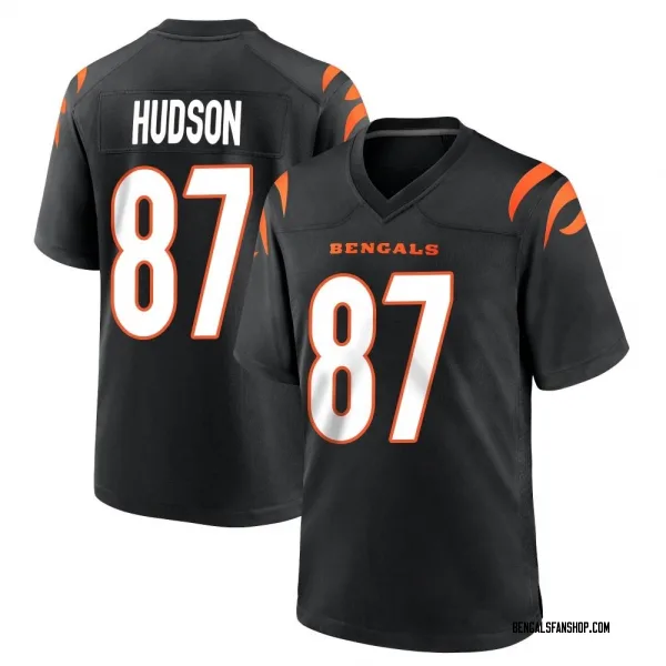 Youth Tanner Hudson Cincinnati Bengals Game Black Team Color Jersey