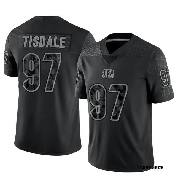 Youth Tariqious Tisdale Cincinnati Bengals Limited Black Reflective Jersey