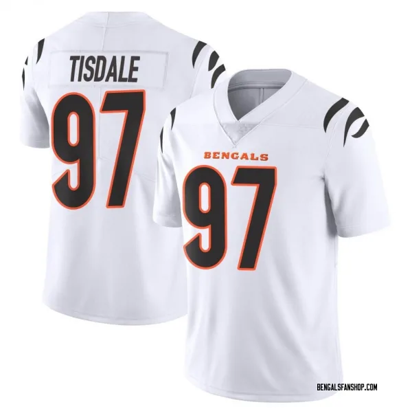 Youth Tariqious Tisdale Cincinnati Bengals Limited White Vapor Untouchable Jersey