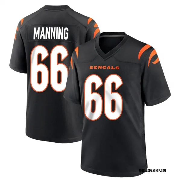 Youth Tashawn Manning Cincinnati Bengals Game Black Team Color Jersey