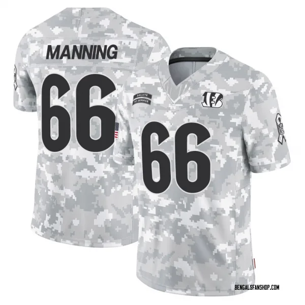Youth Tashawn Manning Cincinnati Bengals Limited Arctic Camo 2024 Salute to Service Jersey