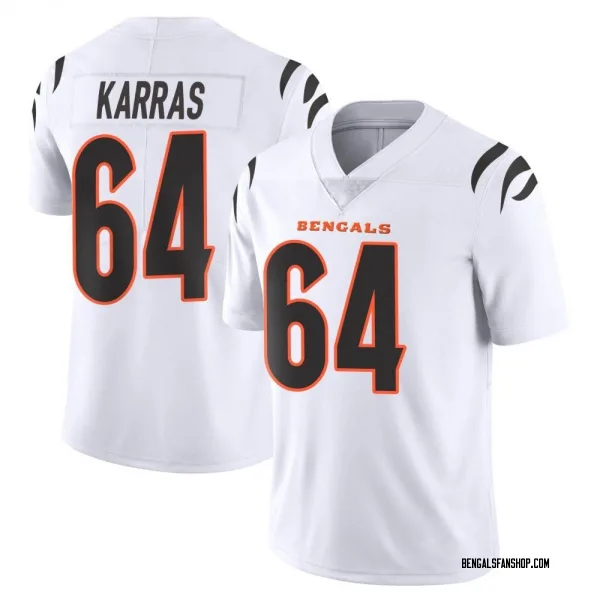 Youth Ted Karras Cincinnati Bengals Limited White Vapor Untouchable Jersey