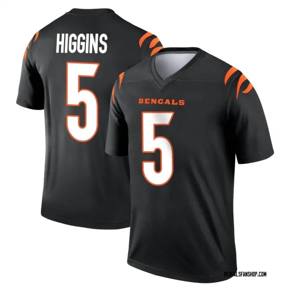 Youth Tee Higgins Cincinnati Bengals Legend Black Jersey