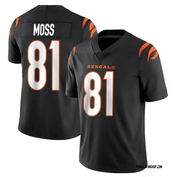 Youth Thaddeus Moss Cincinnati Bengals Limited Black Team Color Vapor Untouchable Jersey