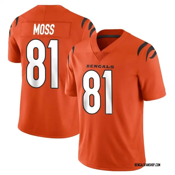 Youth Thaddeus Moss Cincinnati Bengals Limited Orange Vapor Untouchable Jersey