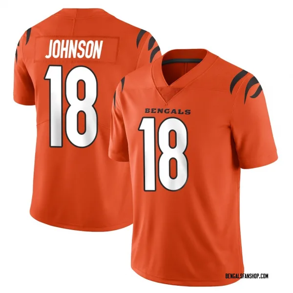 Youth Xavier Johnson Cincinnati Bengals Limited Orange Vapor Untouchable Jersey