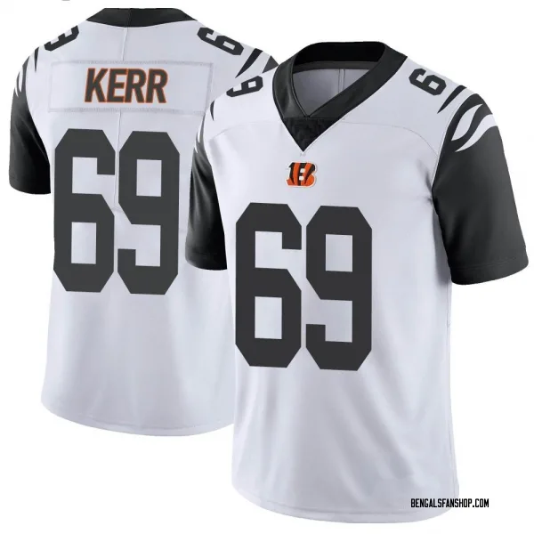 Youth Zach Kerr Cincinnati Bengals Limited White Color Rush Vapor Untouchable Jersey