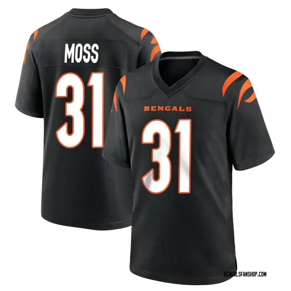 Youth Zack Moss Cincinnati Bengals Game Black Team Color Jersey