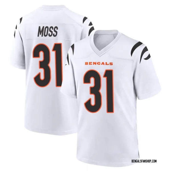 Youth Zack Moss Cincinnati Bengals Game White Jersey